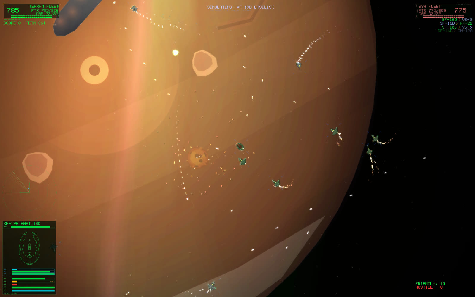 In-game screenshot: Ares Squall, frame two