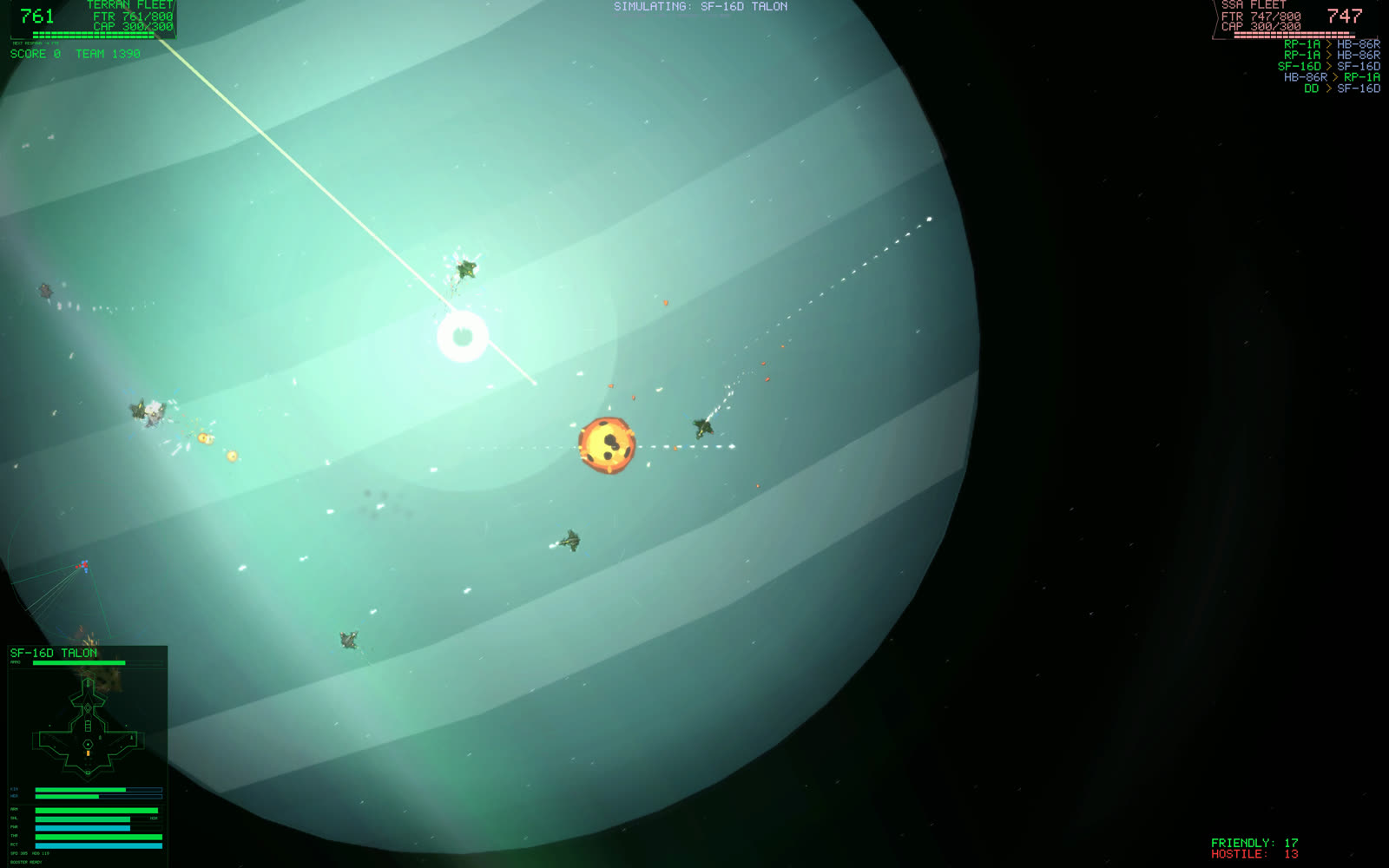 In-game screenshot: Aurora Dance, frame three