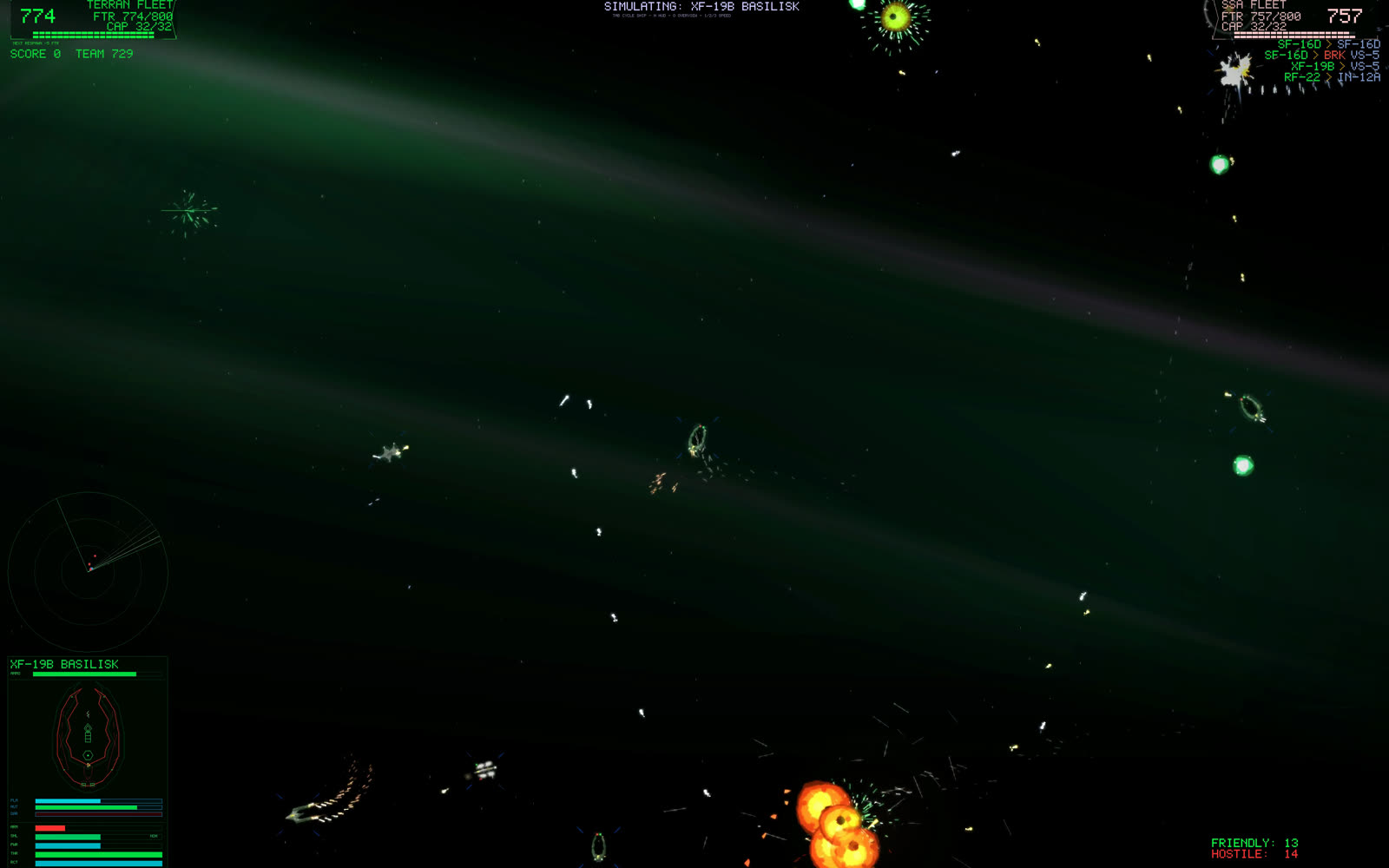 In-game screenshot: Aurora Knives, frame three