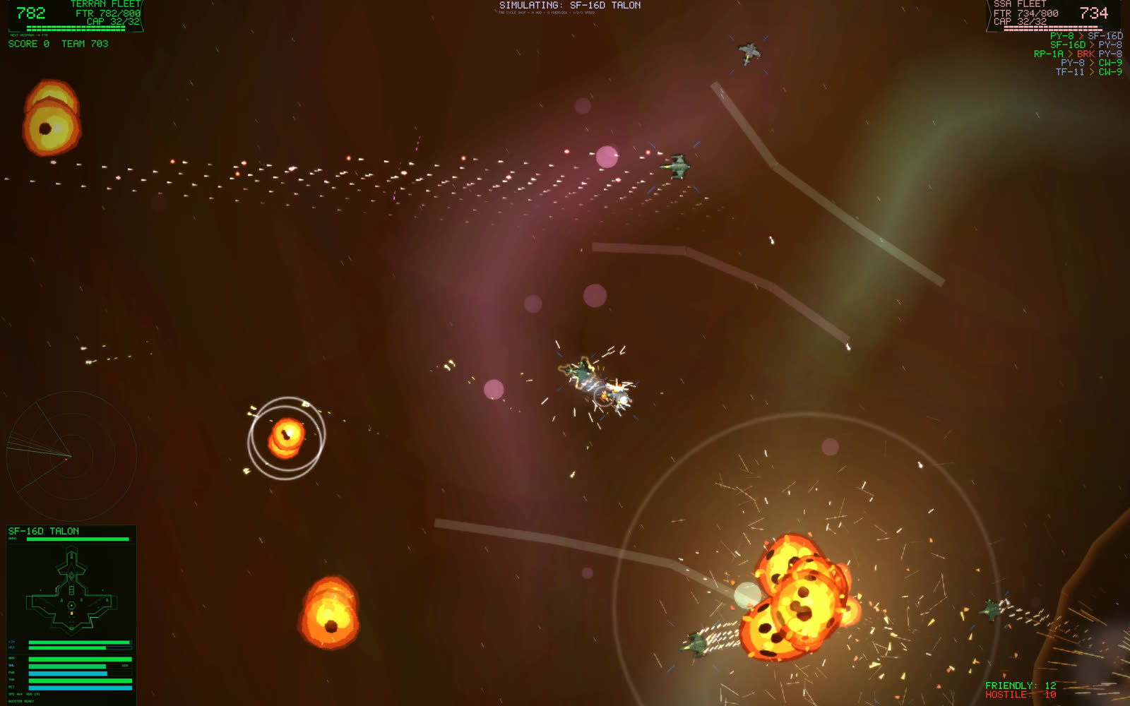In-game screenshot: Cinder Reveal, frame one