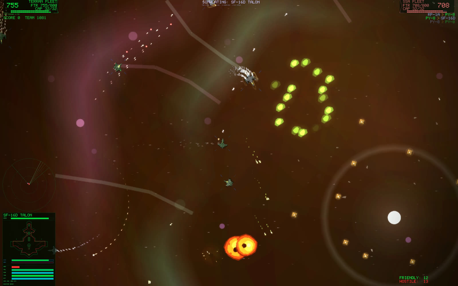 In-game screenshot: Cinder Reveal, frame three