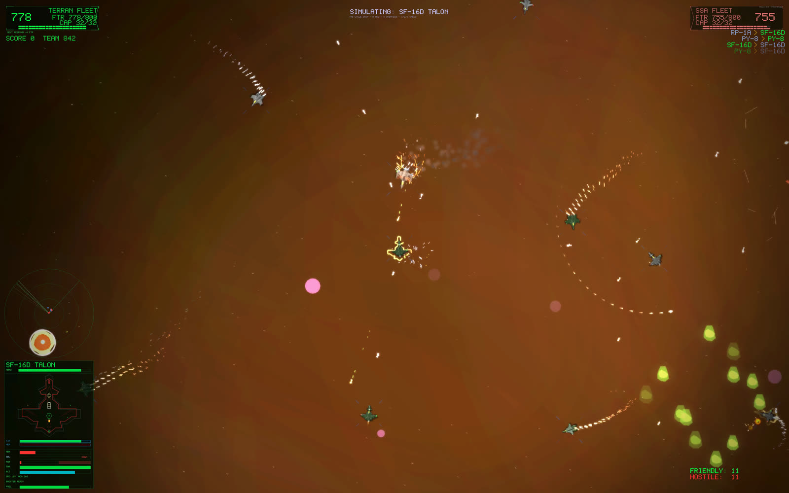 In-game screenshot: Magma Brawl, frame one