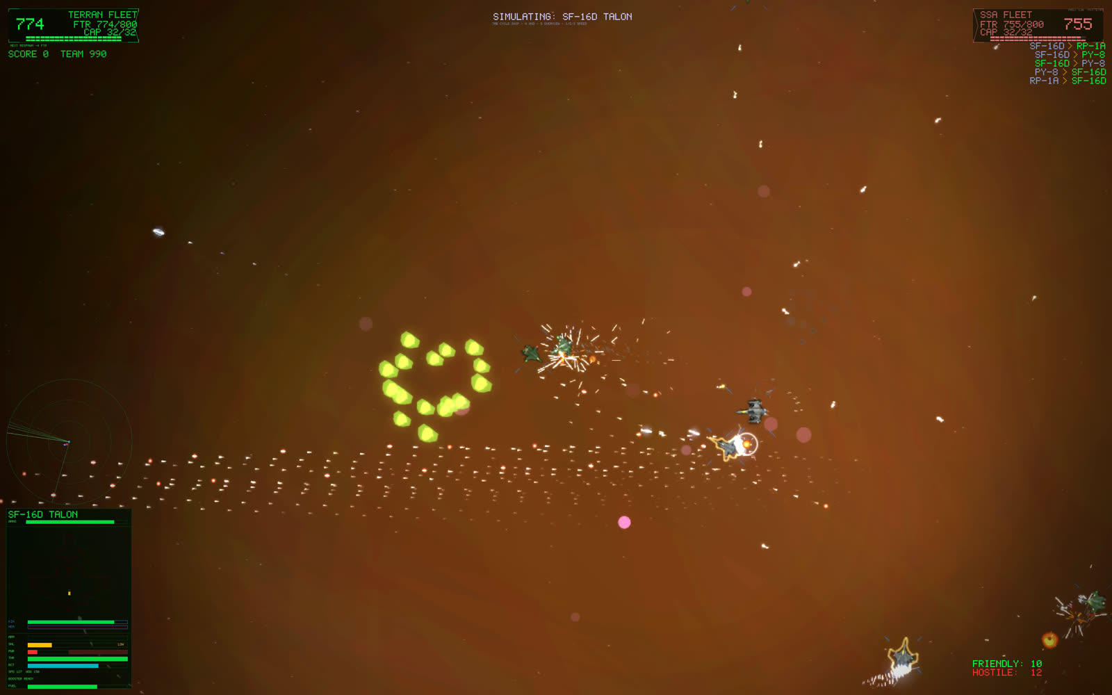 In-game screenshot: Magma Brawl, frame two