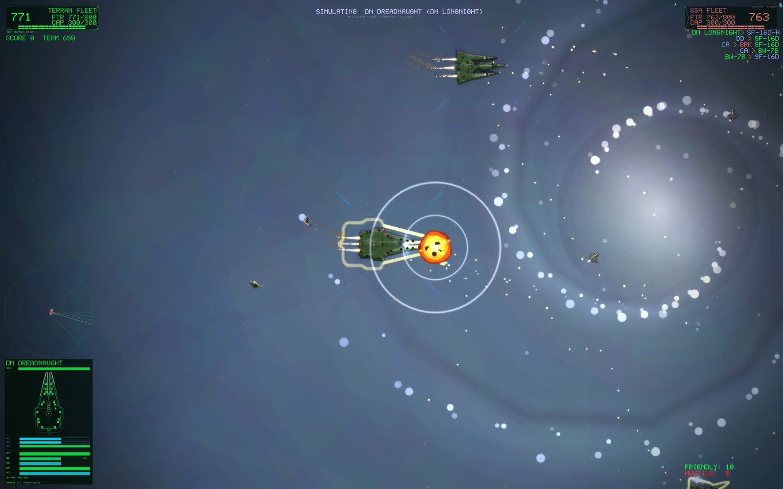 In-game screenshot: Storm Broadside, frame one
