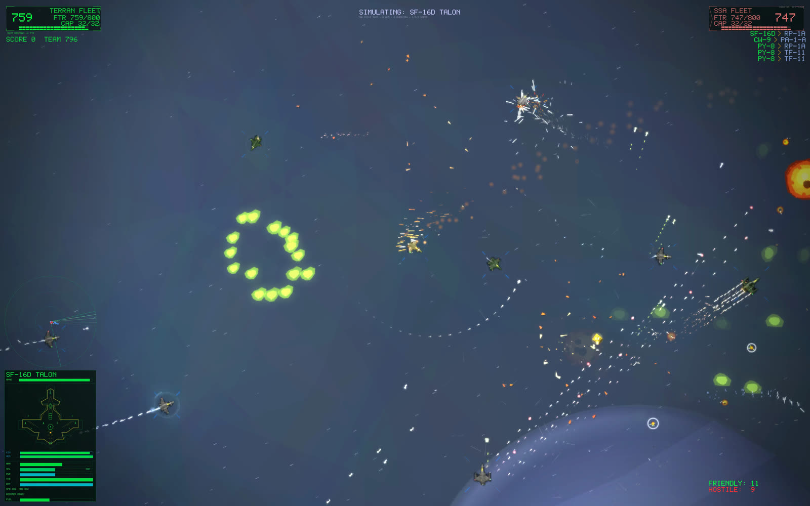 In-game screenshot: Storm Cloudfire, frame one